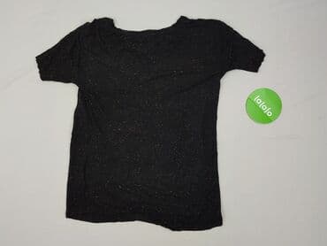 czarne t shirty damskie w serek: T-shirt damski, rozmiar S — 3
