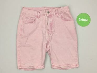 krótkie spodenki różowe: Denim, Szorty damskie, rozmiar L — 2