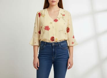 eleganckie bluzki dla puszystych: Elégance, Women's blouse, size 3XL — 1