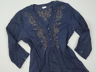 niebieska bluzka hm: H&M L.O.G.G., Tunika damska, rozmiar S — 1