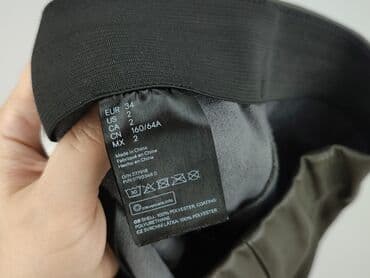 zara woskowane spodnie: H&M, Material trousers for women, size XS (EU 34) — 5
