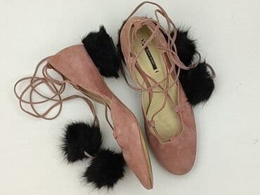 buty z piórami zara: Zara, Balerinki damskie, rozmiar 38 — 1