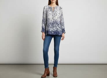 koszulka barcelony z napisem: CAMAIEU, Bluzka damska, S — 8