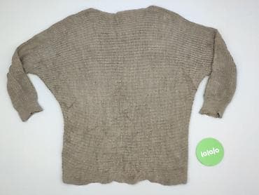 beżowe t shirty oversize: Sweter damski, rozmiar One size — 4
