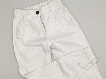 białe cargo bershka: Bershka, Spodnie materiałowe damskie, rozmiar XS — 1