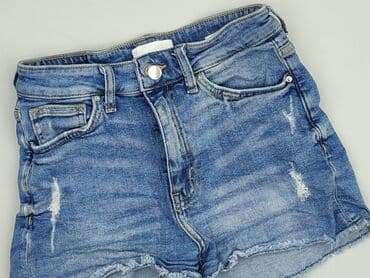 hm krótkie spodenki dzins low waist: H&M, Szorty damskie, rozmiar S — 1