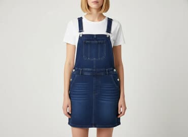 reserved sukienka denim: Janina, Ogrodniczki damskie, rozmiar L — 6