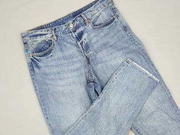 szerokie dżinsy z wysokim stanem: Vintage Denim, Jeansy damskie, M — 1