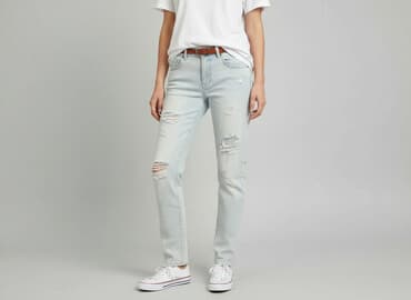 mom slim fit jeans zara: Zara, Jeansy damskie, rozmiar M — 6