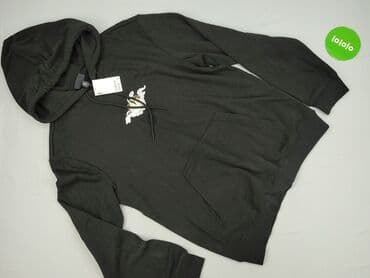 szara bluza z kapturem hm: H&M, Bluza z kapturem damska, rozmiar S — 2