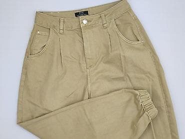 dresy oversize bershka: Bershka, Spodnie materiałowe damskie, rozmiar S — 1