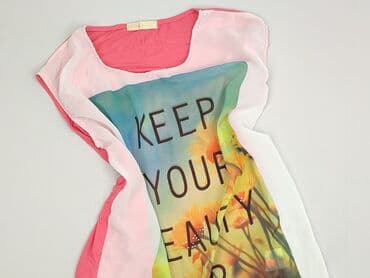 koszulka z flamingiem: Bluzka damska, rozmiar L — 1