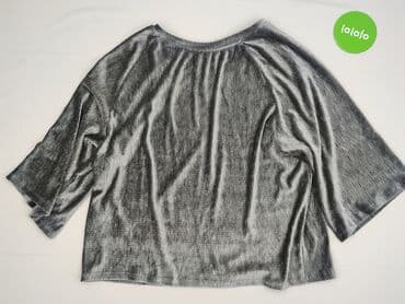 srebrne dodatki do sukienki: Bluzka damska, rozmiar XL — 3