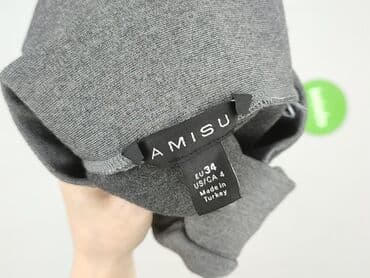 srebrne spódnice plisowane: Amisu, Spódnica damska, XS — 4