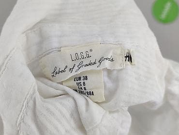 biale trampki hm: H&M L.O.G.G., Koszula damska, rozmiar M — 4