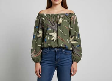 bluzka z piórami zalando: Bluzka damska, rozmiar M — 1