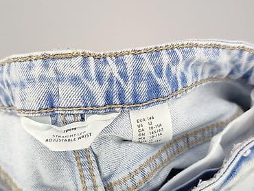spodenki dla 12 latki: Spodnie jeansowe, H&M, 11 lat, 146, stan - Bardzo dobry — 4