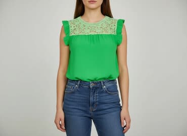 zielone eleganckie bluzki: ITALY FASHION, Bluzka damska, rozmiar M — 6