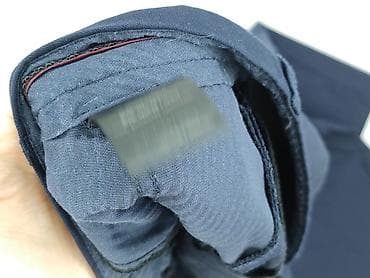 pullandbear polska: Męskie spodnie garniturowe Bytom (VISTULA) – granatowe, krój Slim. - — 4