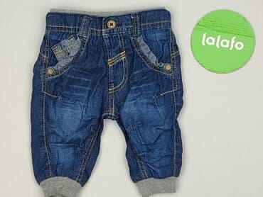 spodnie jeansowe niemowlęce: Spodnie jeansowe, 1-3 m, stan - Idealny — 2