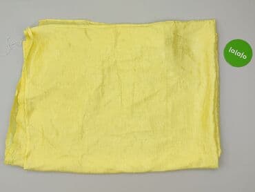 krótkie zasłony: Żółte zasłony z lekkiej, lekko gniecionej tkaniny - Kolor: pastelowy — 2