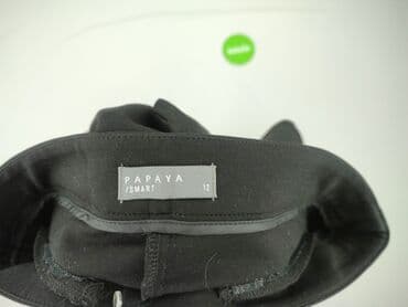 szerokie spodnie pepco: Papaya, Spodnie materiałowe damskie, rozmiar L — 4