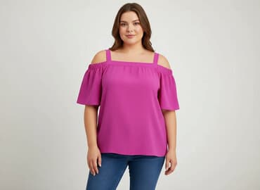 bluzka z odkrytym ramieniem allegro: Bluzka damska, rozmiar XL — 6