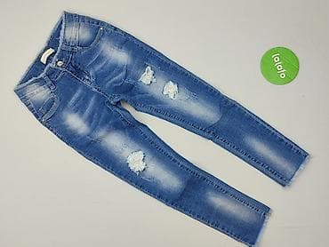 tanie jeansy: Spodnie jeansowe, 8 lat, 128, stan - Bardzo dobry — 2