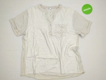 koszula puro lino: Bluzka damska, rozmiar 3XL — 2