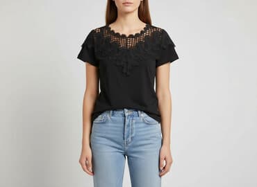 t shirt koronka: T-shirt damski, rozmiar S — 5