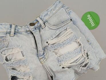 krótkie spodenki z wysokim stanem poszarpane: Denim Co, Szorty damskie, rozmiar XS — 6