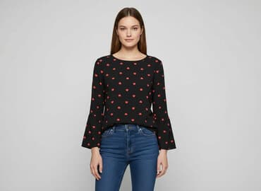 bluzka w serduszka sinsay: Sinsay, Bluzka damska, rozmiar XS — 1
