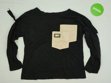 bluzka z dlugim rekawem czarna: Classic, Bluzka damska, rozmiar L — 2