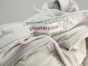 szare szerokie jeansy: Spodnie materiałowe damskie, rozmiar M — 5