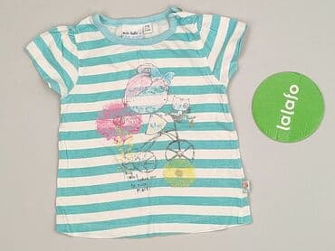 wilk i zając koszulka: T-shirt, Blue Seven, 6-9 months, condition - Very good — 2