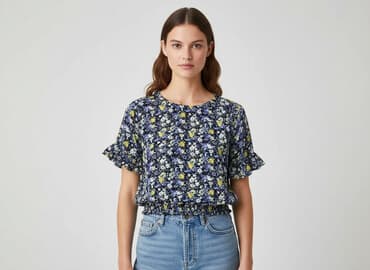 hm bluzki z krótkim rękawem: H&M, Bluzka damska, rozmiar S — 7