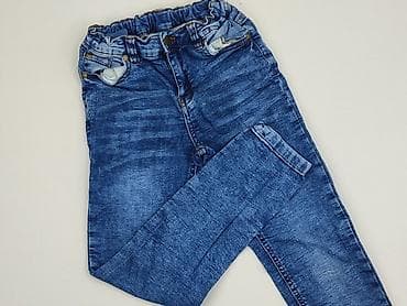 dres hello kitty: Spodnie jeansowe, Little kids, 8 lat, 128, stan - Bardzo dobry — 1