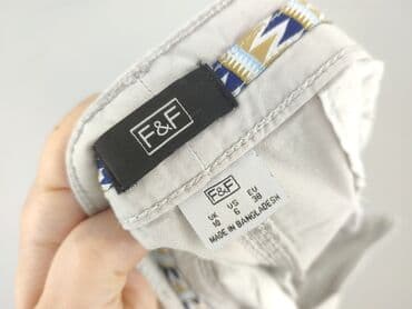 granatowe chinosy damskie: F&F, Spodnie materiałowe damskie, rozmiar M — 4