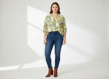 żółte bluzki z krótkim rękawem: Bluzka damska, rozmiar 2XL — 7