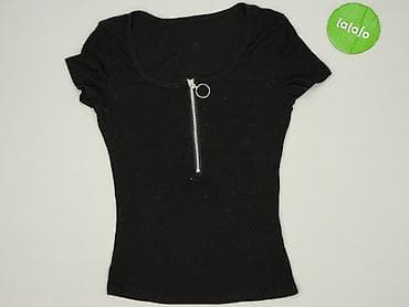 czarny tshirt: Shein, T-shirt damski, rozmiar XS — 2