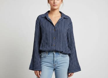 koszula wiya w paski: Charlotte Russe, Koszula damska, rozmiar S — 6