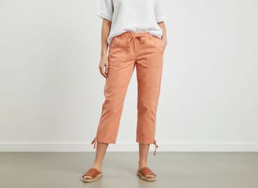 pomarańczowe spodnie hello kitty: Moodo, Spodnie 3/4 damskie, rozmiar S — 6