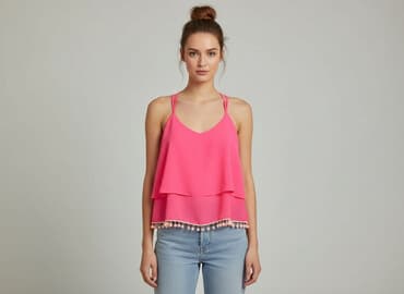 bluzki róża: Cherry Koko, Top damski, rozmiar S — 6