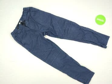 czarne wzorzyste rajstopy: Material trousers, Boys, 12 years, 146/152, condition - Very good — 2