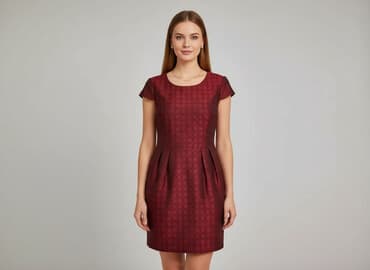 piękne czerwone sukienki na wesele: Sukienka damska, rozmiar L — 7