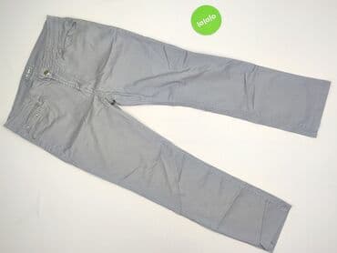 szare jeansy damskie stylizacje: Spodnie materiałowe damskie, rozmiar XL — 2