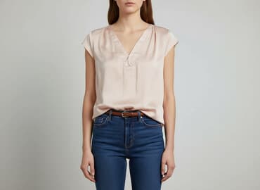 różowe sukienki marynarkowe: H&M, Bluzka damska, L — 7