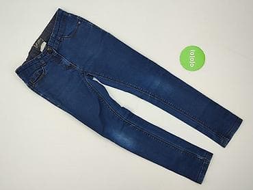 pomponiki: Spodnie jeansowe, Next, 10 lat, 134/140, stan - Bardzo dobry — 2