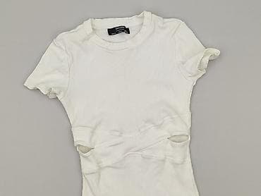 pull and bear white top: Bershka, Women`s dress, size S — 1