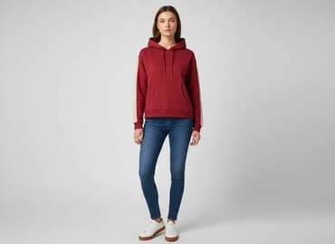 bluzy damskie polskie marki: Sinsay, Bluza z kapturem damska, rozmiar S — 1